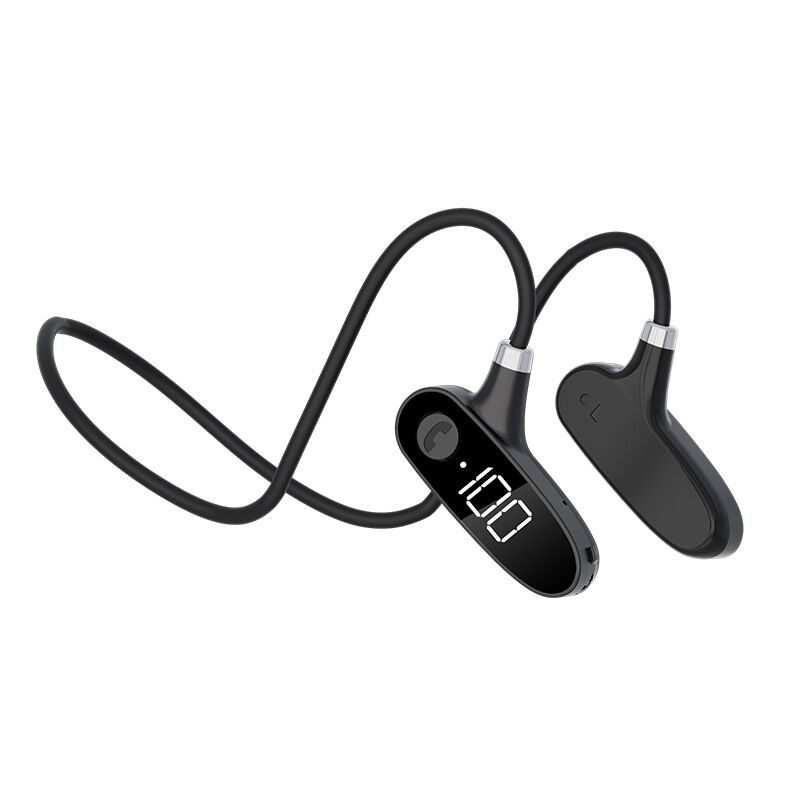 Open Air Wireless Bone Conduction Headset HD Screen IPX6 Waterproof With No Pain Exercise For Running And Swimming