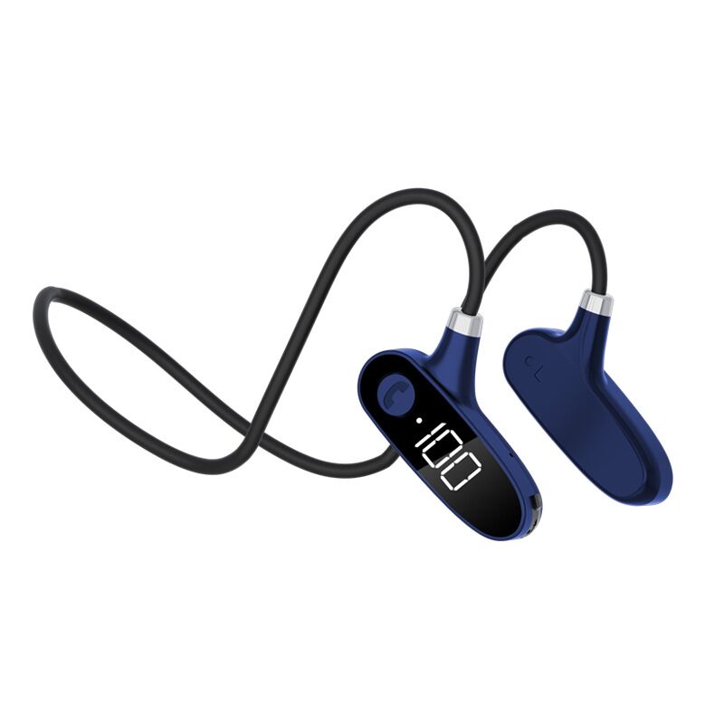 Open Air Wireless Bone Conduction Headset HD Screen IPX6 Waterproof With No Pain Exercise For Running And Swimming