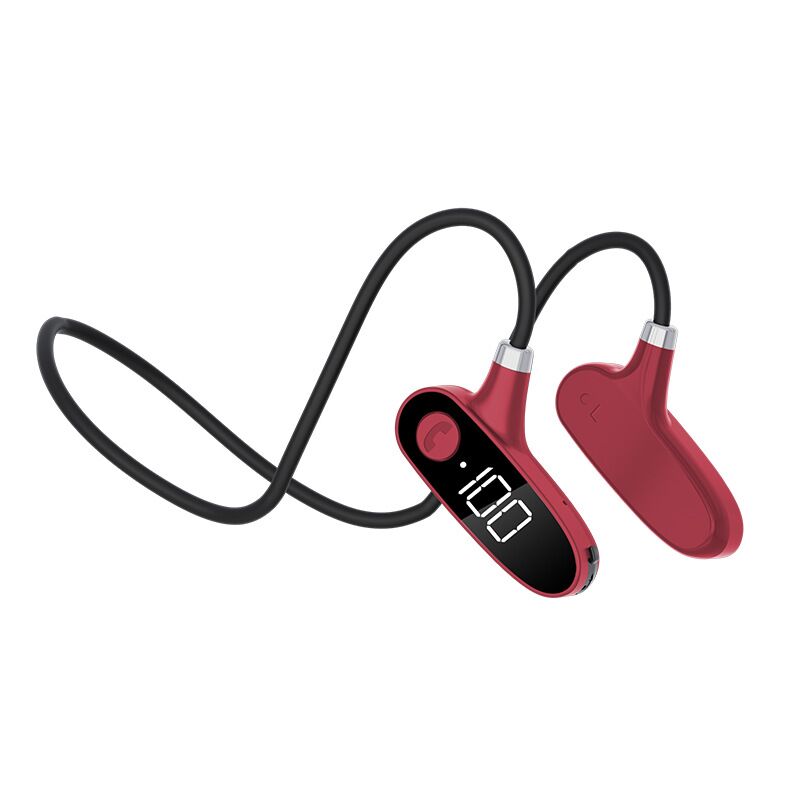 Open Air Wireless Bone Conduction Headset HD Screen IPX6 Waterproof With No Pain Exercise For Running And Swimming