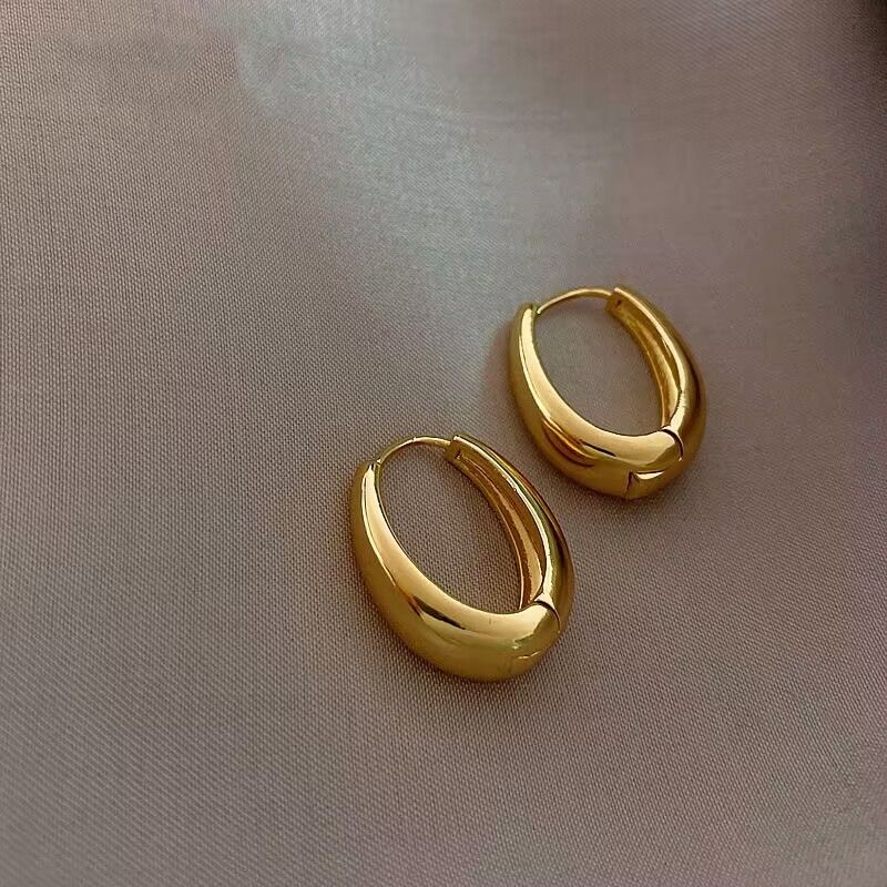 9Pieces/Set Women Elegant Gold Explosive Earrings 2025 New High-grade Metal Women's Fashion Accessories Jewellery