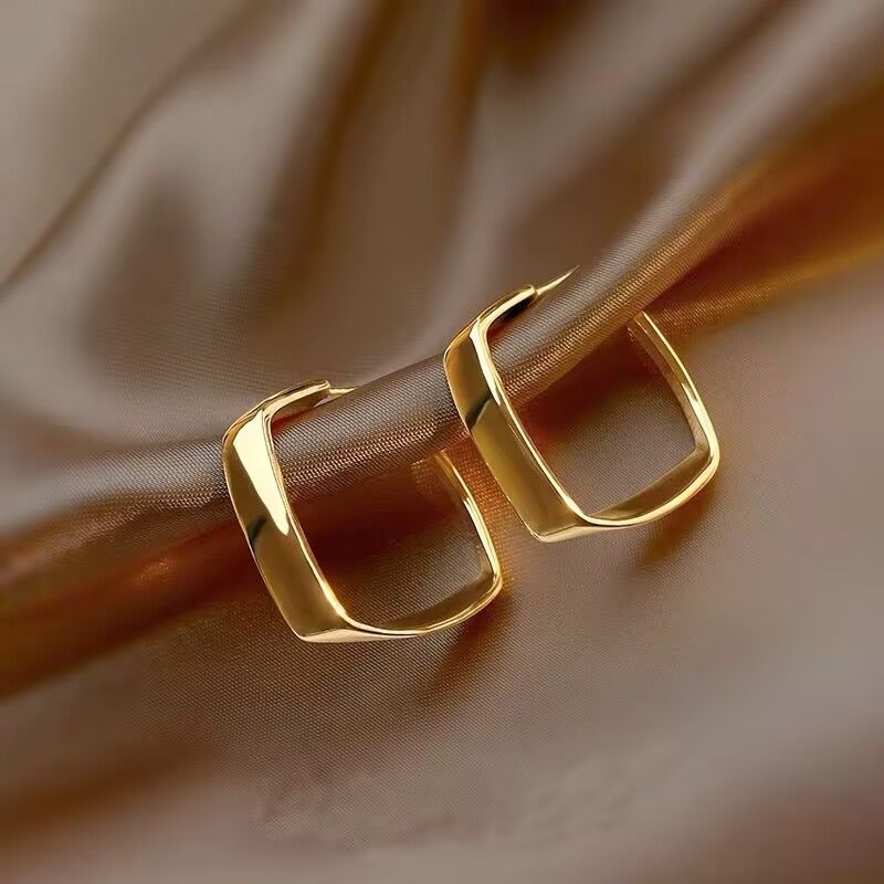 9Pieces/Set Women Elegant Gold Explosive Earrings 2025 New High-grade Metal Women's Fashion Accessories Jewellery