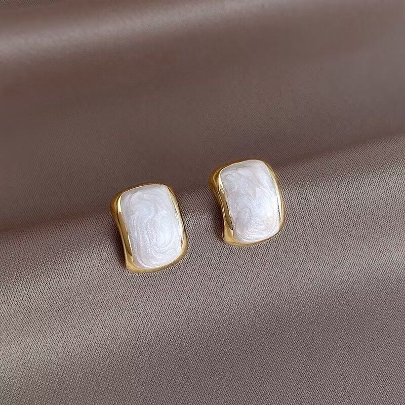 9Pieces/Set Women Elegant Gold Explosive Earrings 2025 New High-grade Metal Women's Fashion Accessories Jewellery