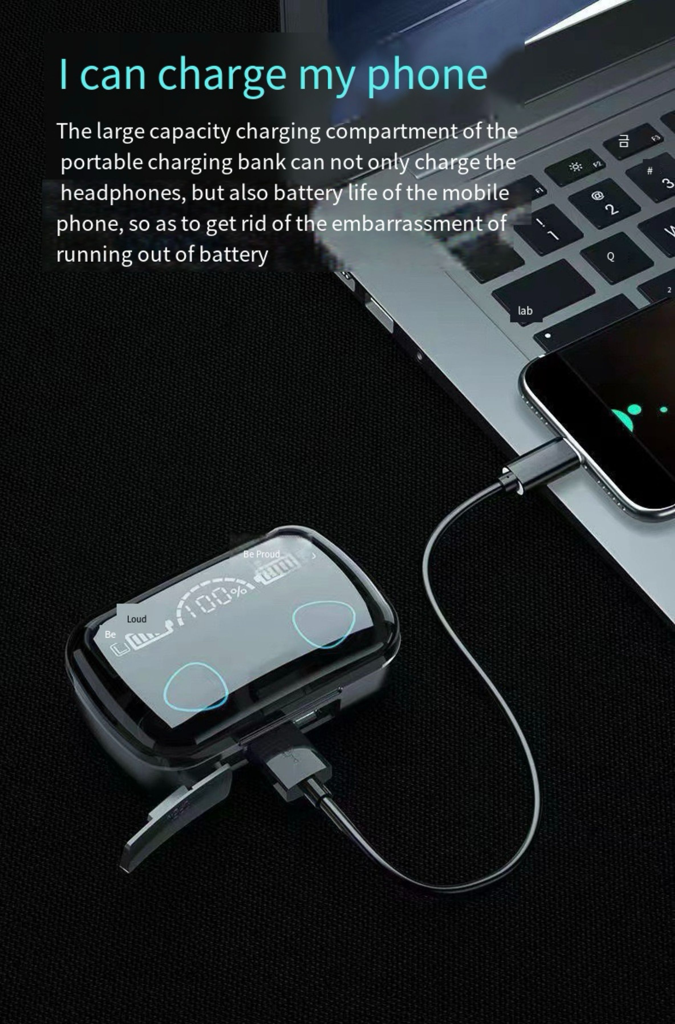 TWS Bluetooth Wireless Stereo Earbuds Bluetooth 5.0 Earphones for iPhone Huawei Smart Mobile Phone