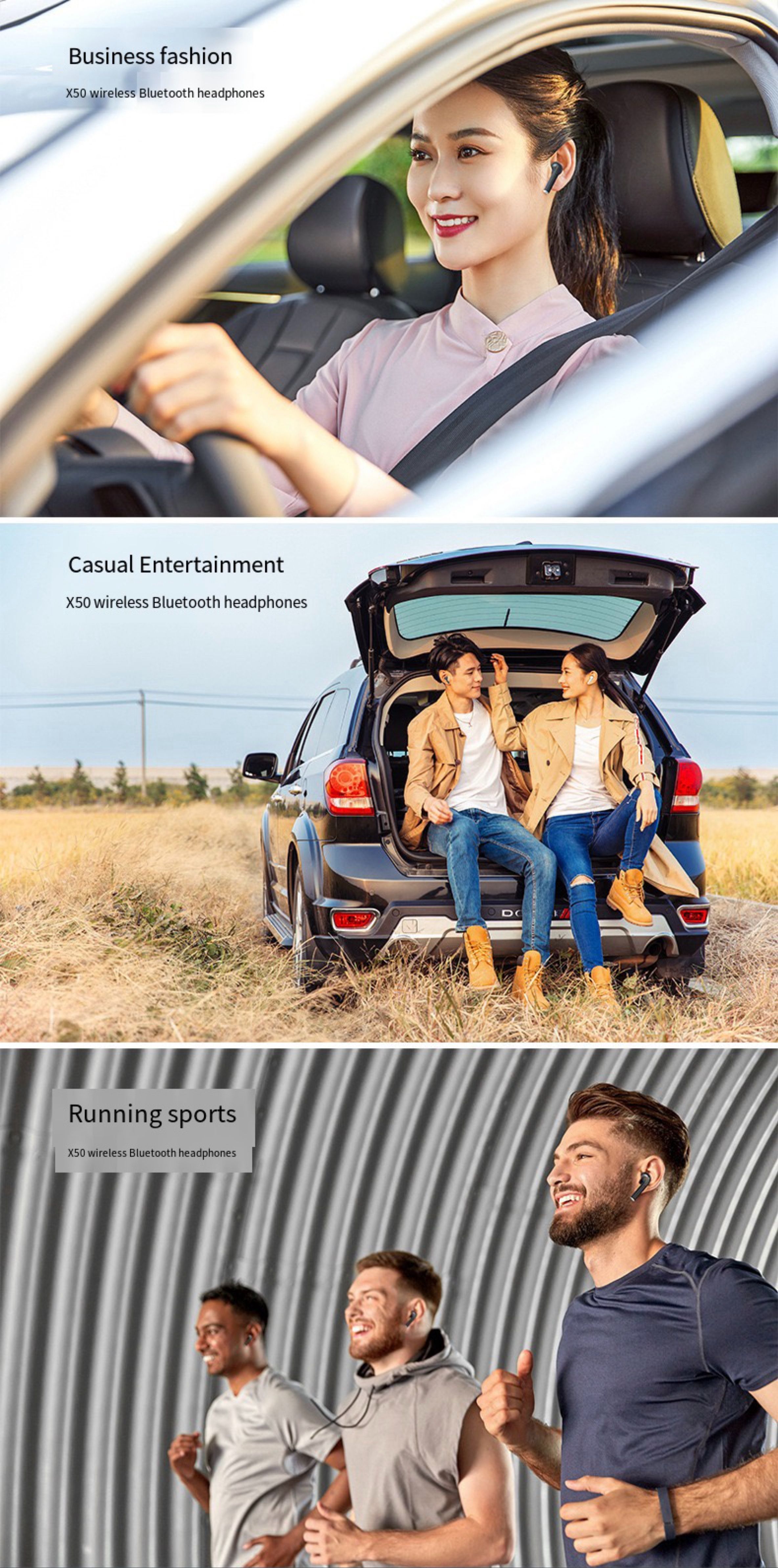 2025 new model TWS5.0 iPod twins bluetooth wireless stereo earbuds sports earrphones for android and iPhone smart phone
