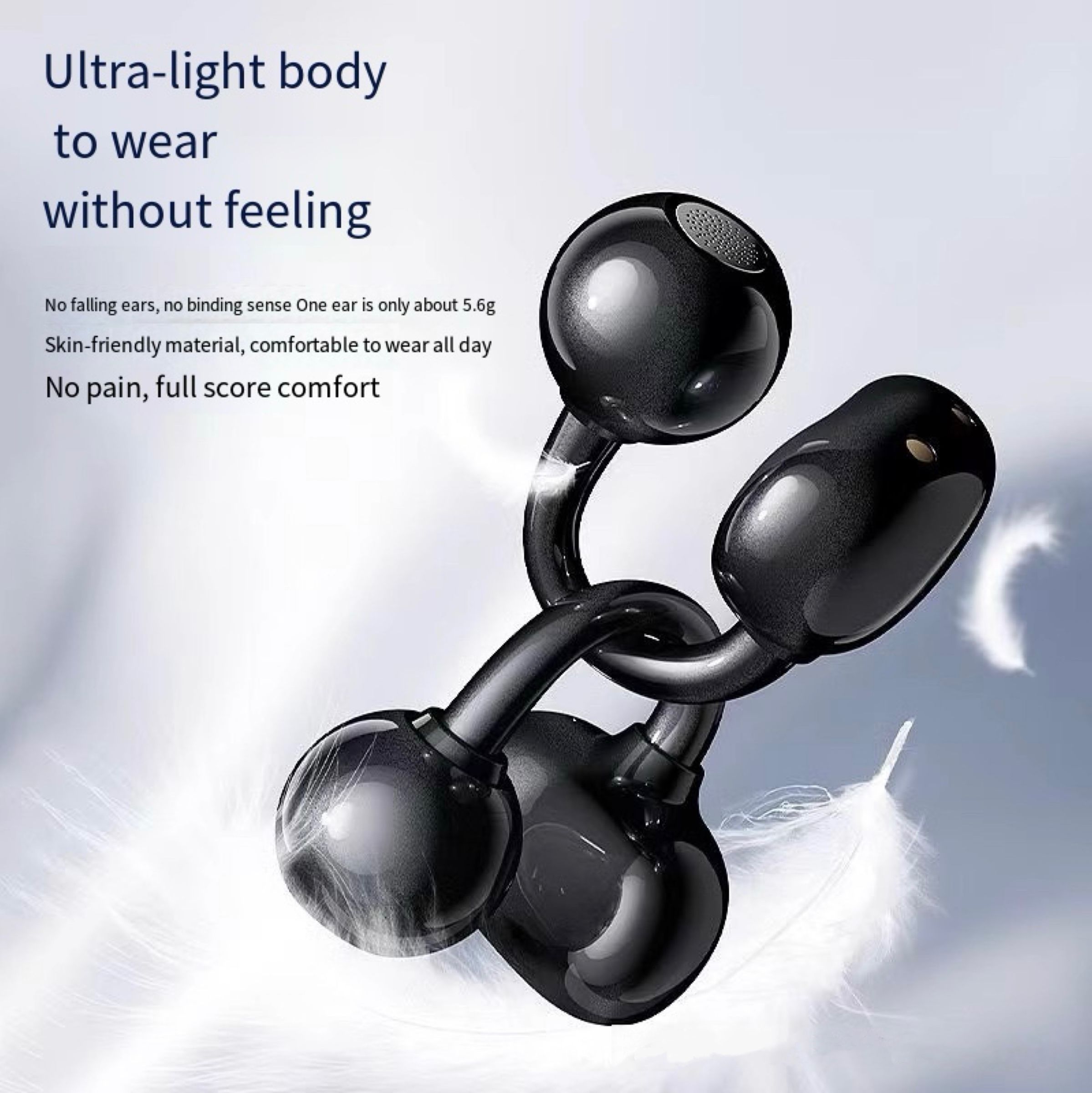2025 New Model TWS ABS Twins Bluetooth Wireless Stereo Sports Earhooks Earphones Long Standby Airpods