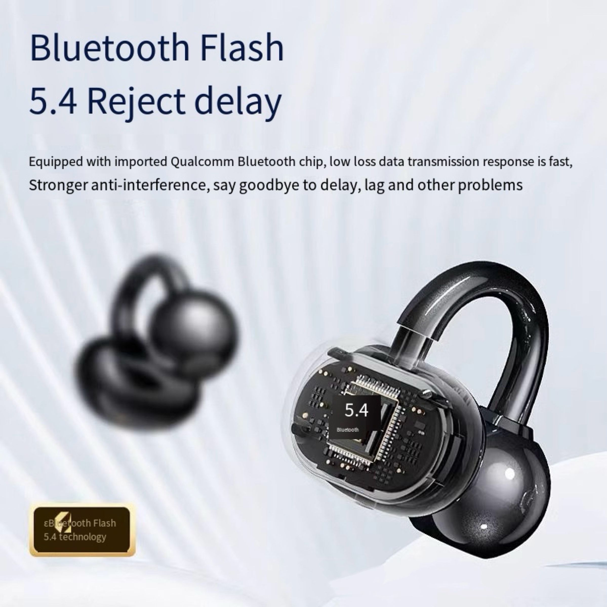 2025 New Model TWS ABS Twins Bluetooth Wireless Stereo Sports Earhooks Earphones Long Standby Airpods