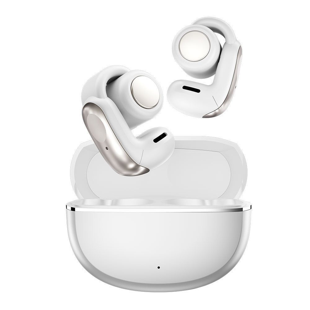 2025 New Model ENC Noice Cancellation Long Standby Ear Clip TWS Automatic Popup Bluetooth Earphones Earphook for Smart Phones