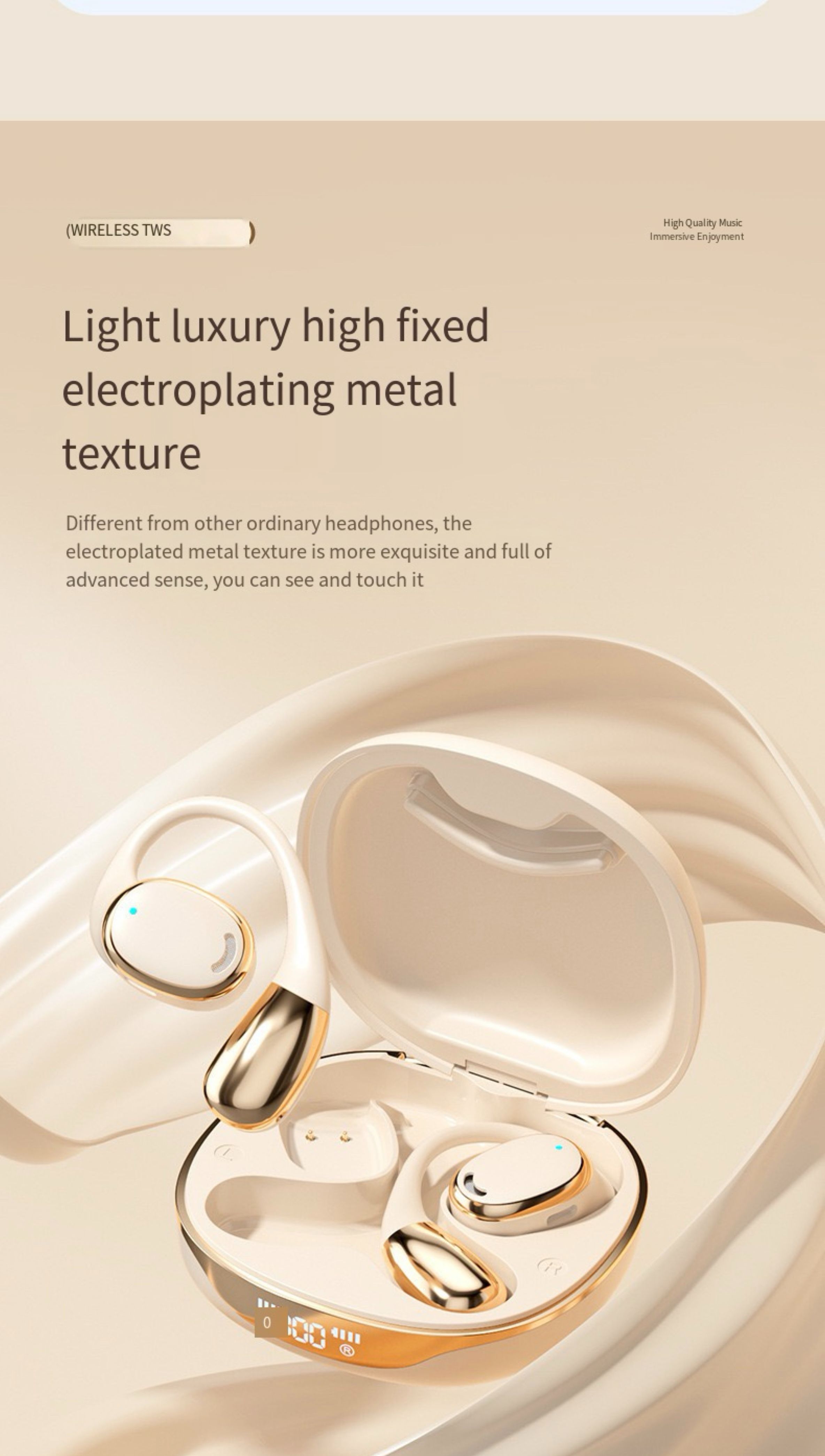 Universal TWS Earbuds Airpods Super Bass Stereo Earphones for iPhone Android Phones All Models