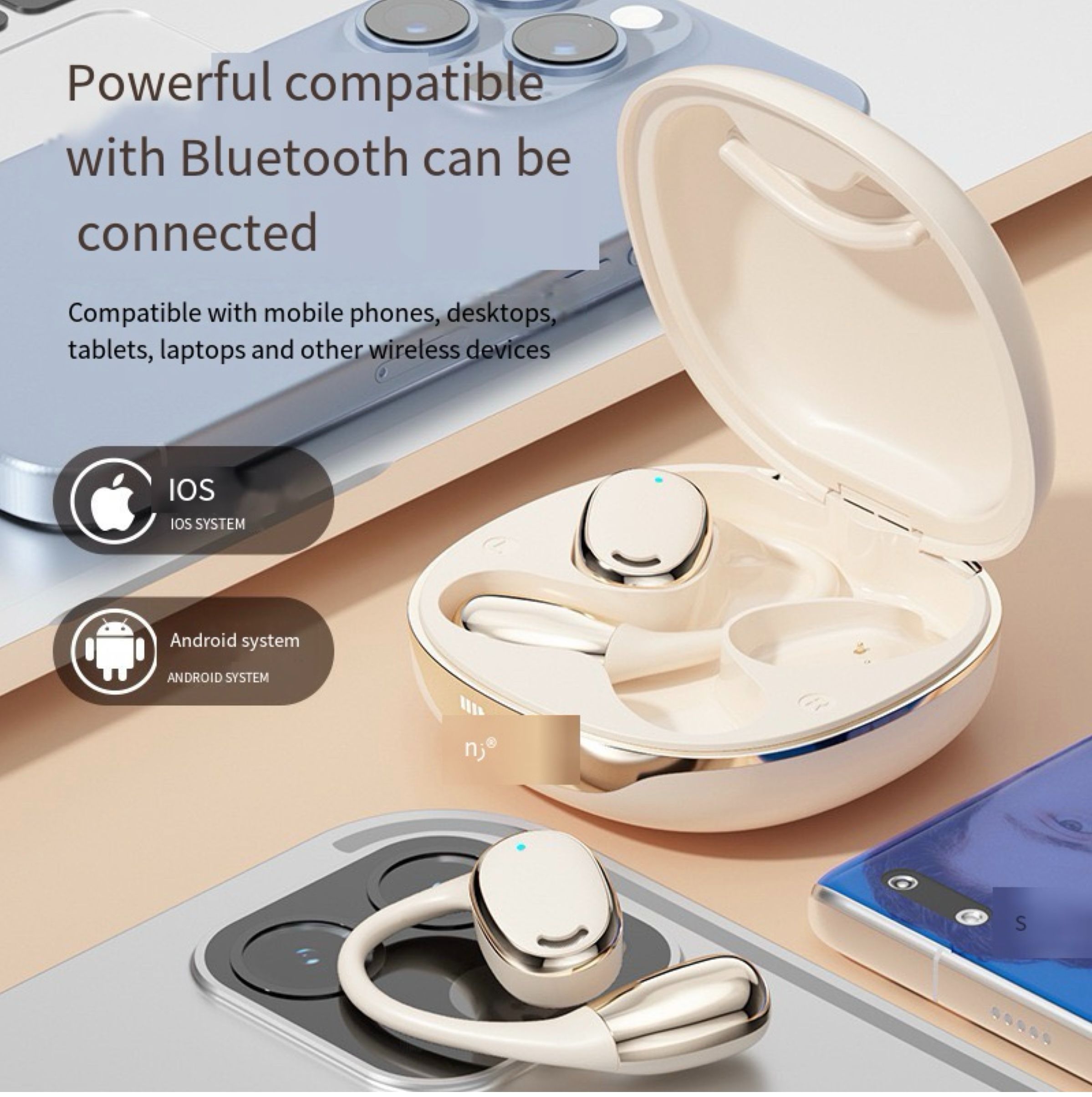Universal TWS Earbuds Airpods Super Bass Stereo Earphones for iPhone Android Phones All Models