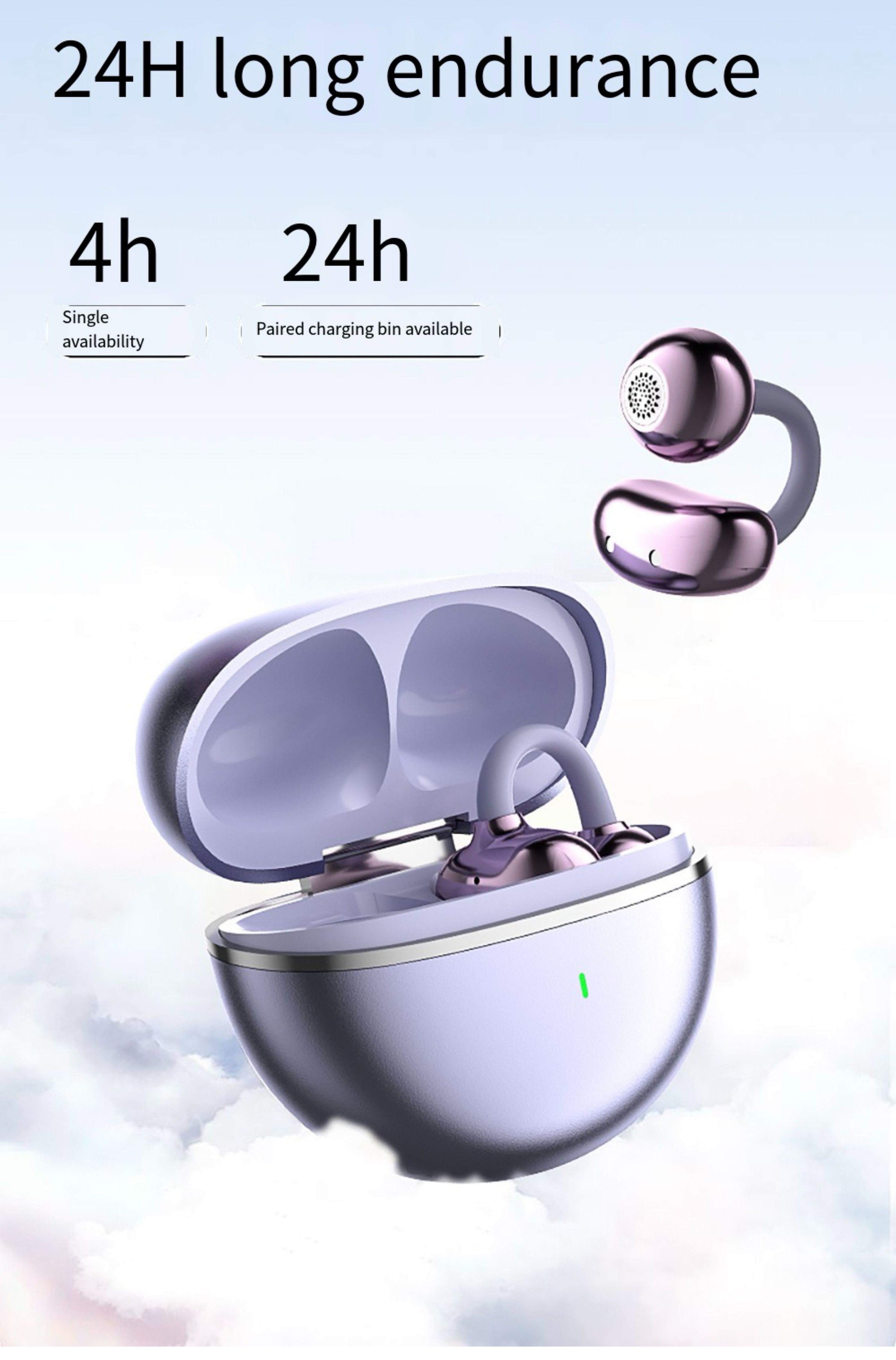 2025 new model wireless bluetooth earhooks sports airpods earphones earpieces for Sony mobile phones
