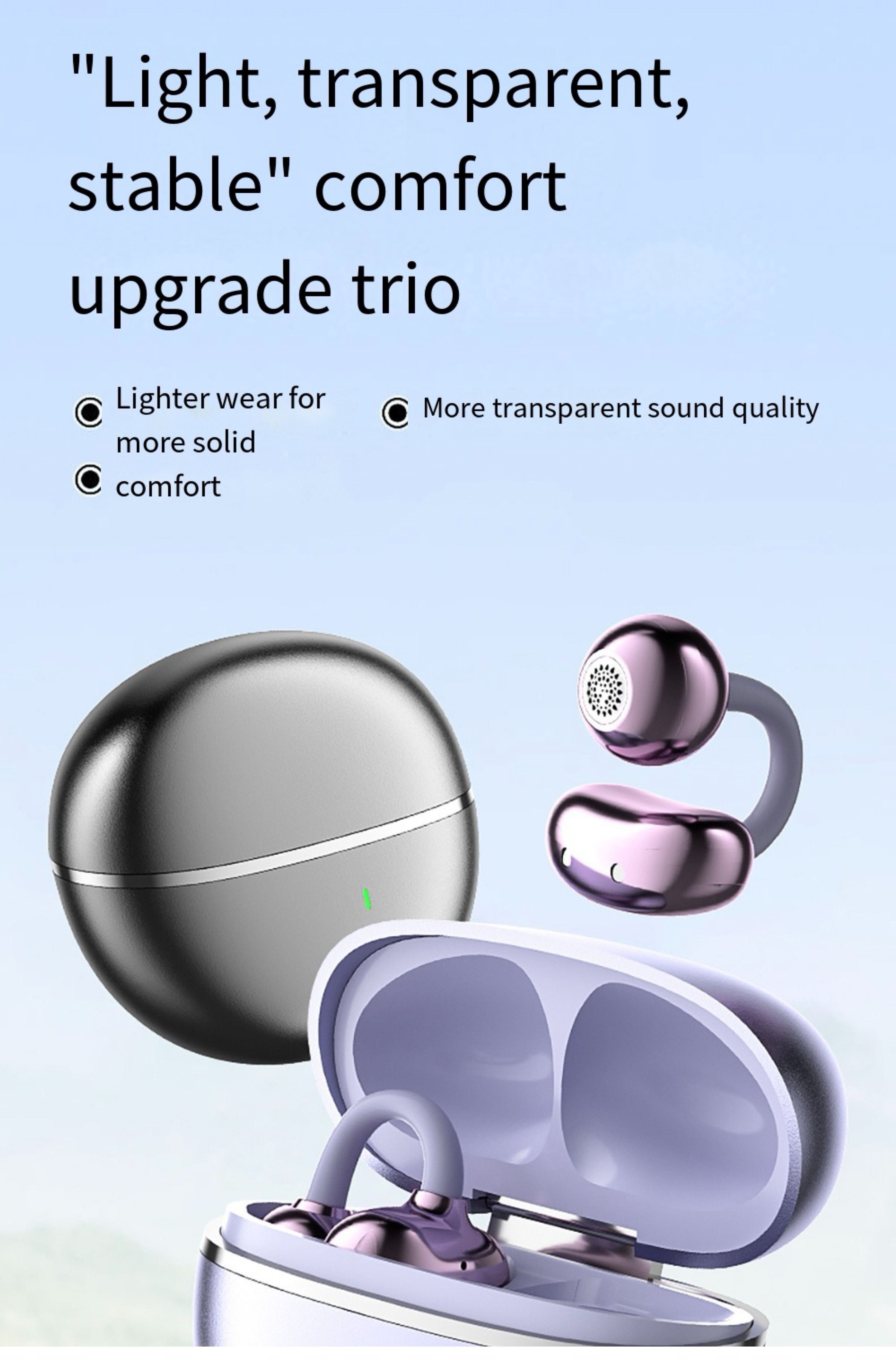 2025 new model wireless bluetooth earhooks sports airpods earphones earpieces for Sony mobile phones