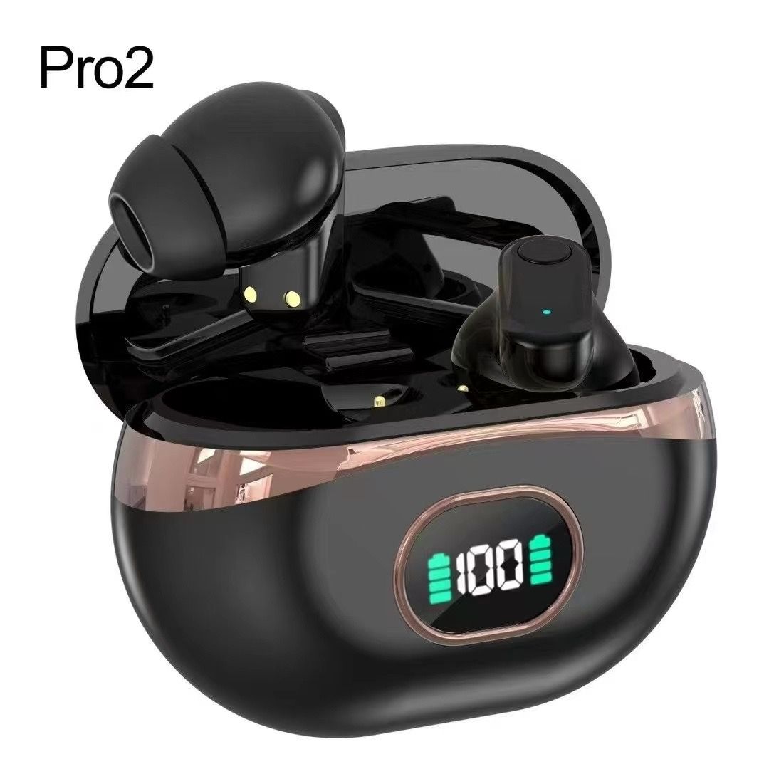 TWS Magic Ear-in Wireless Control with Microphone Metal Heavy Bass Stereo Earphones