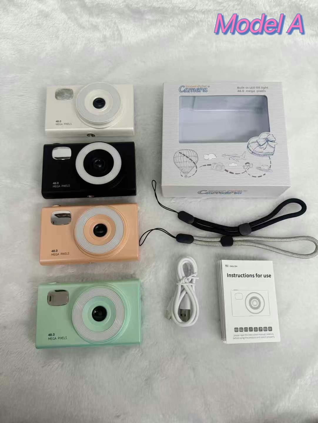 HD Digital Digital Camera Mini Video Camera Optical Digital LCD Camera Instant Camera Polaroid Children Kids Camera CCD Camera Printer Camera