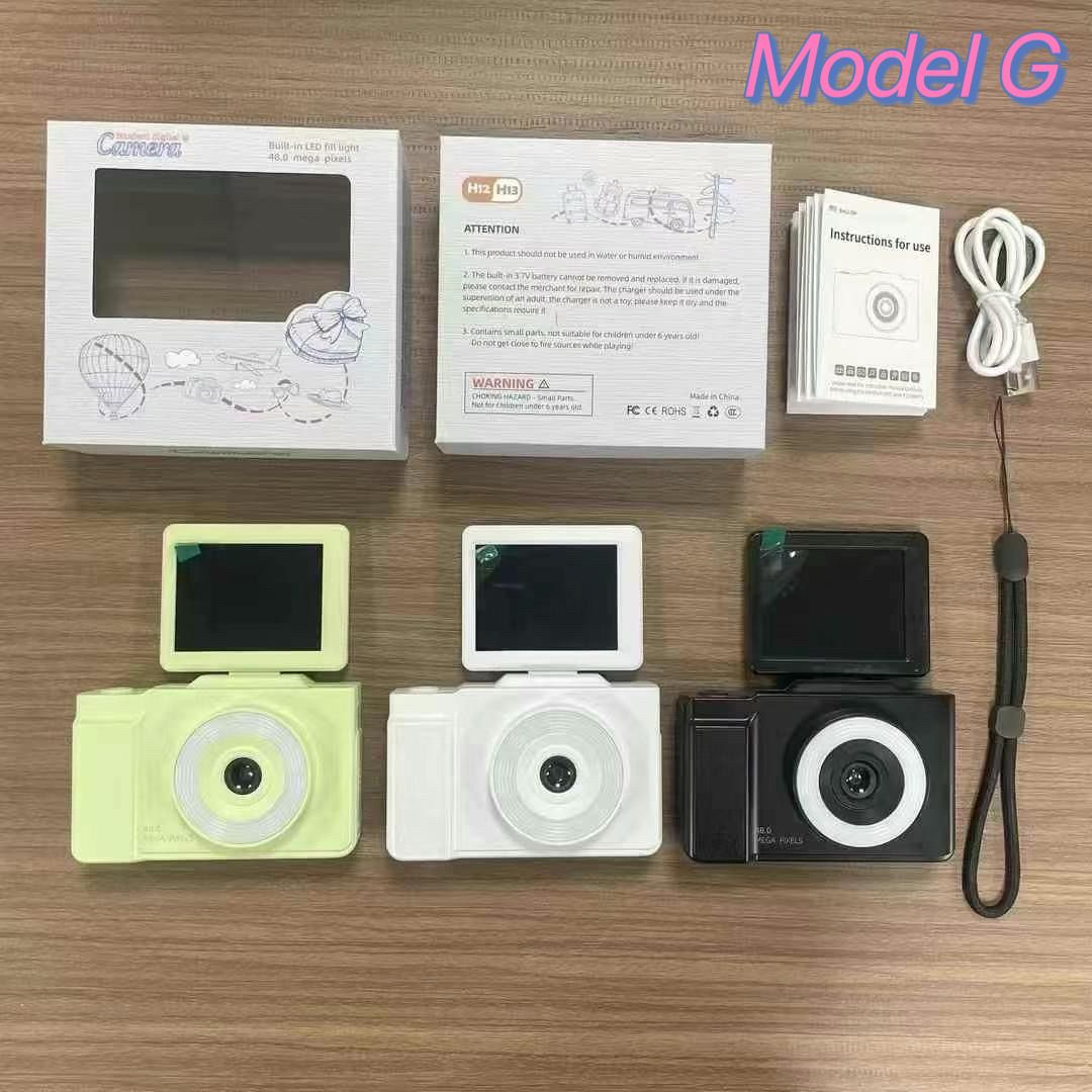 HD Digital Digital Camera Mini Video Camera Optical Digital LCD Camera Instant Camera Polaroid Children Kids Camera CCD Camera Printer Camera