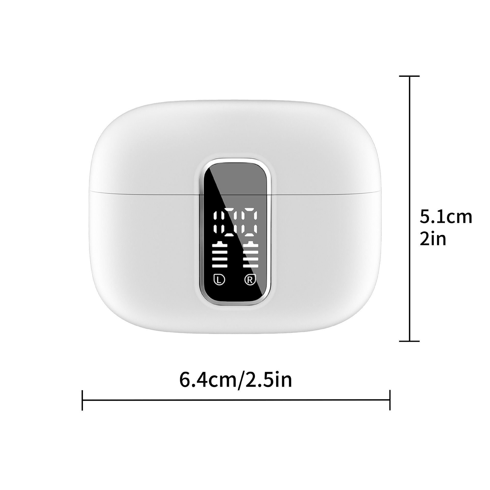 Popup automatic connection long playtime earphones touch finger print tws earbuds bluetooth dual digital display earphones