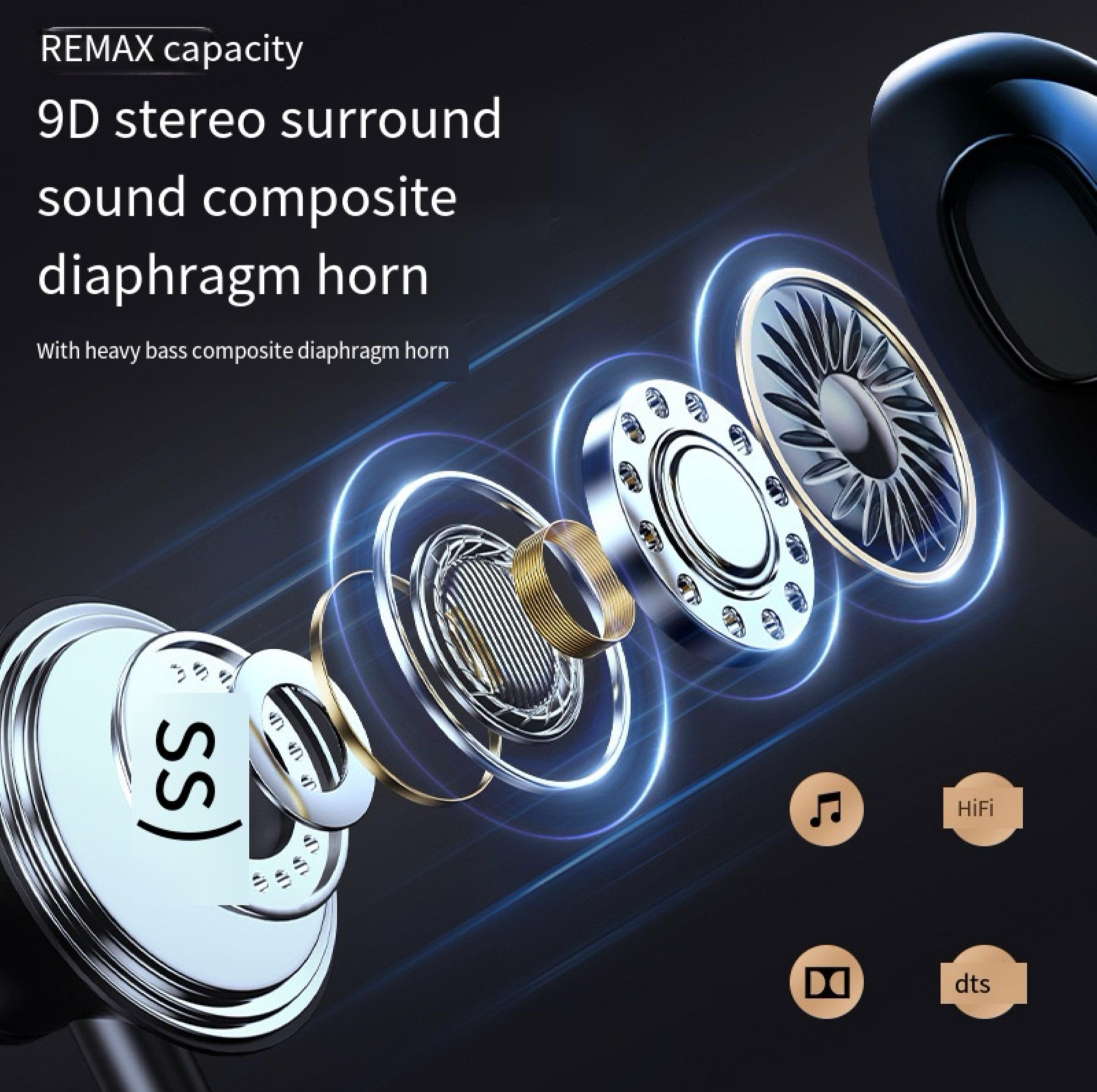 Universal Flat Wired In-Ear Super Mega Bass Earbuds Earphones Earpods for Android Mobile and iPhone