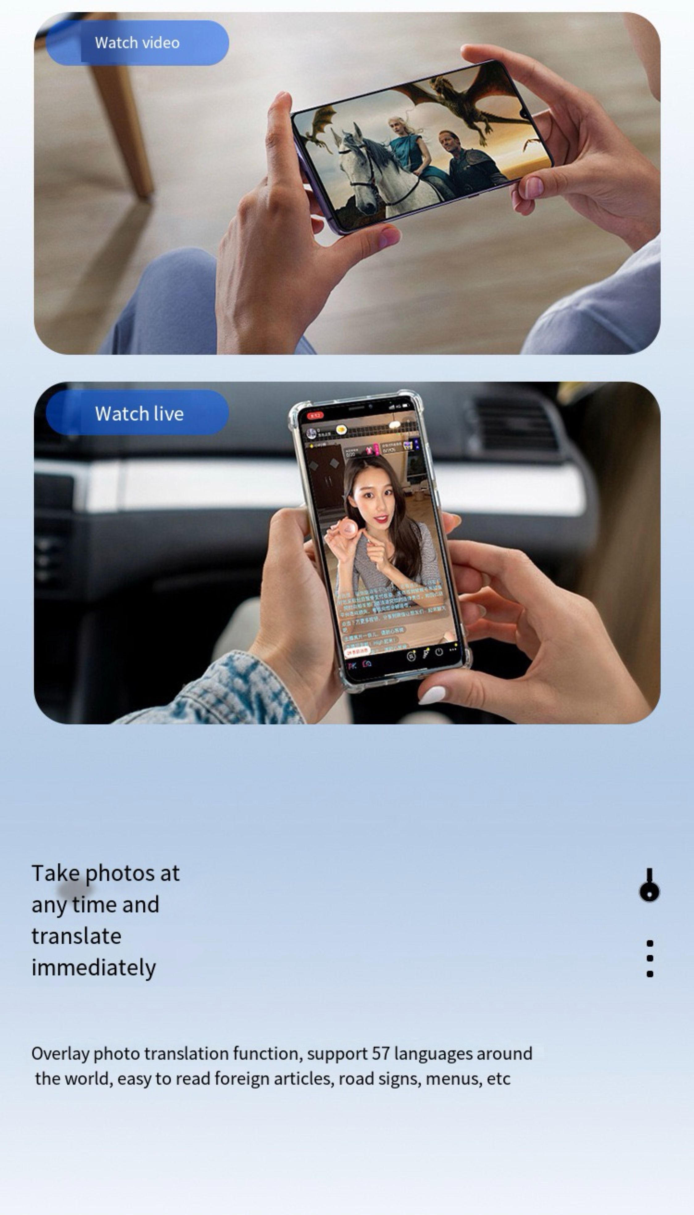 Travel Business Study Two-Way Instant Translator APP Online Voice AI 138 Languages Supported Portable AI Voice Interpretation Machine