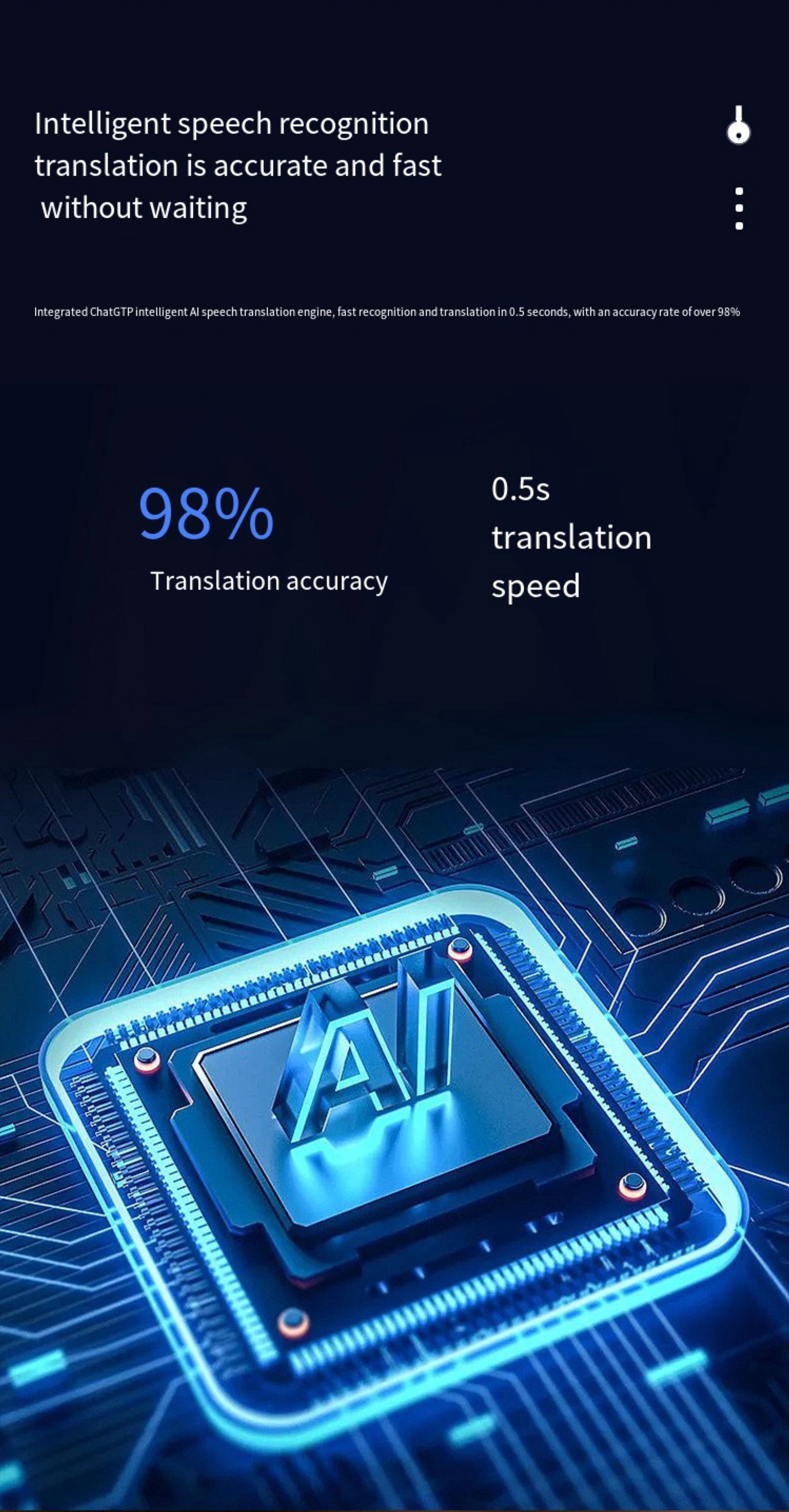 Travel Business Study Two-Way Instant Translator APP Online Voice AI 138 Languages Supported Portable AI Voice Interpretation Machine