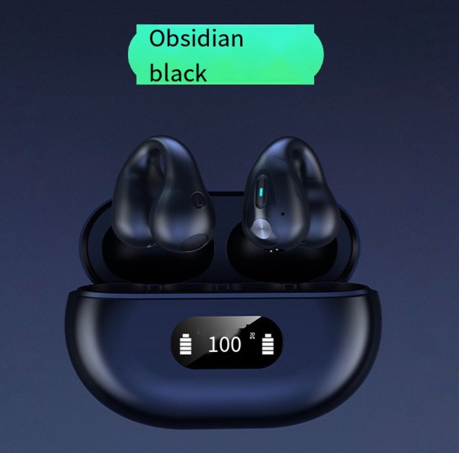 2025 new model earphones mobile phone earbuds exquisite heavy bass earhook touch control finger print earclips
