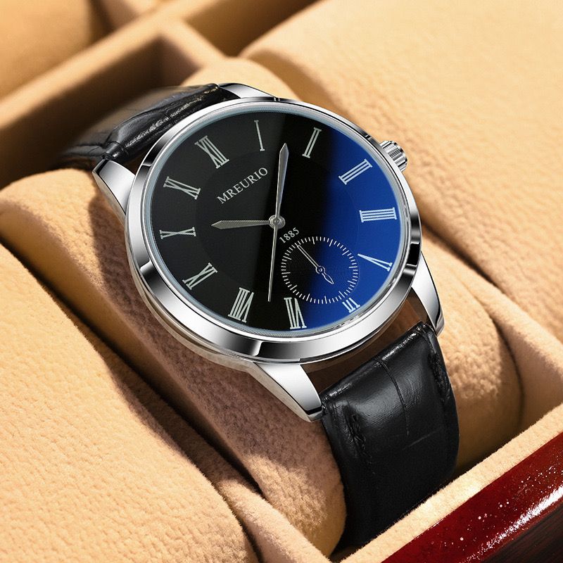 Large dial quartz watch calendar steel band men watch fashion man watch casual watch leisure watch