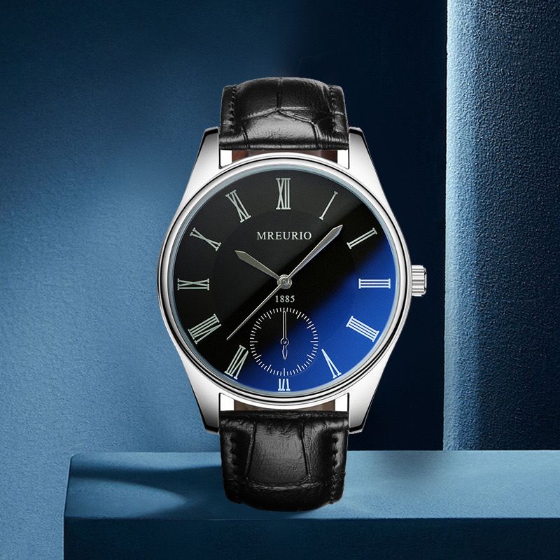 Large dial quartz watch calendar steel band men watch fashion man watch casual watch leisure watch