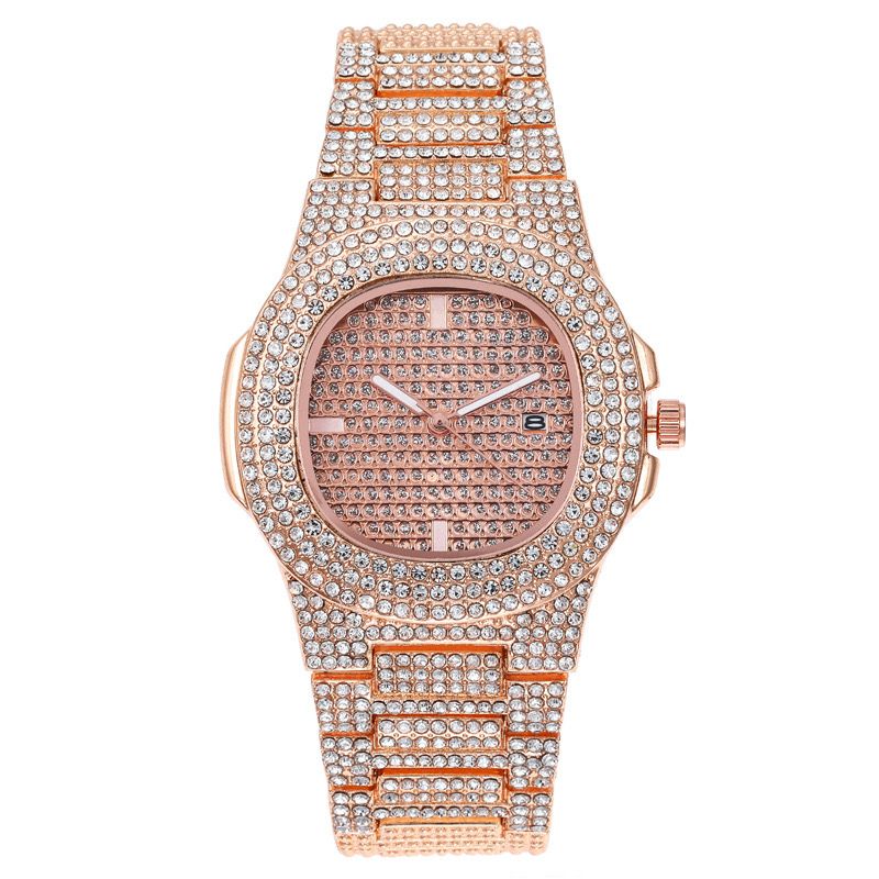 Large dial quartz watch calendar steel band men watch fashion man watch casual watch leisure watch