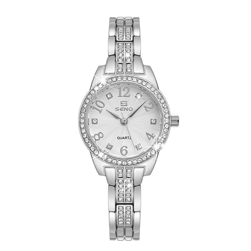 Waterproof alloy jewelry clasp quartz watch calendar steel band woman watch fashion women watch casual fashion lady watch leisure watch