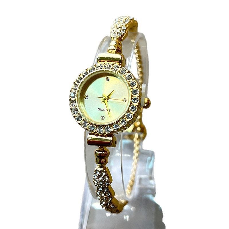 Waterproof alloy jewelry clasp quartz watch calendar steel band woman watch fashion women watch casual fashion lady watch leisure watch