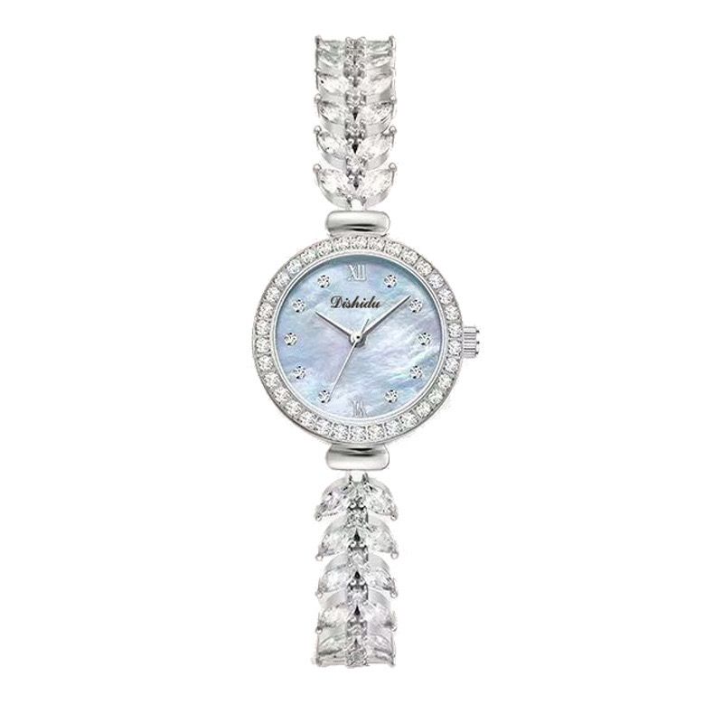 Waterproof alloy jewelry clasp quartz watch calendar steel band woman watch fashion women watch casual fashion lady watch leisure watch
