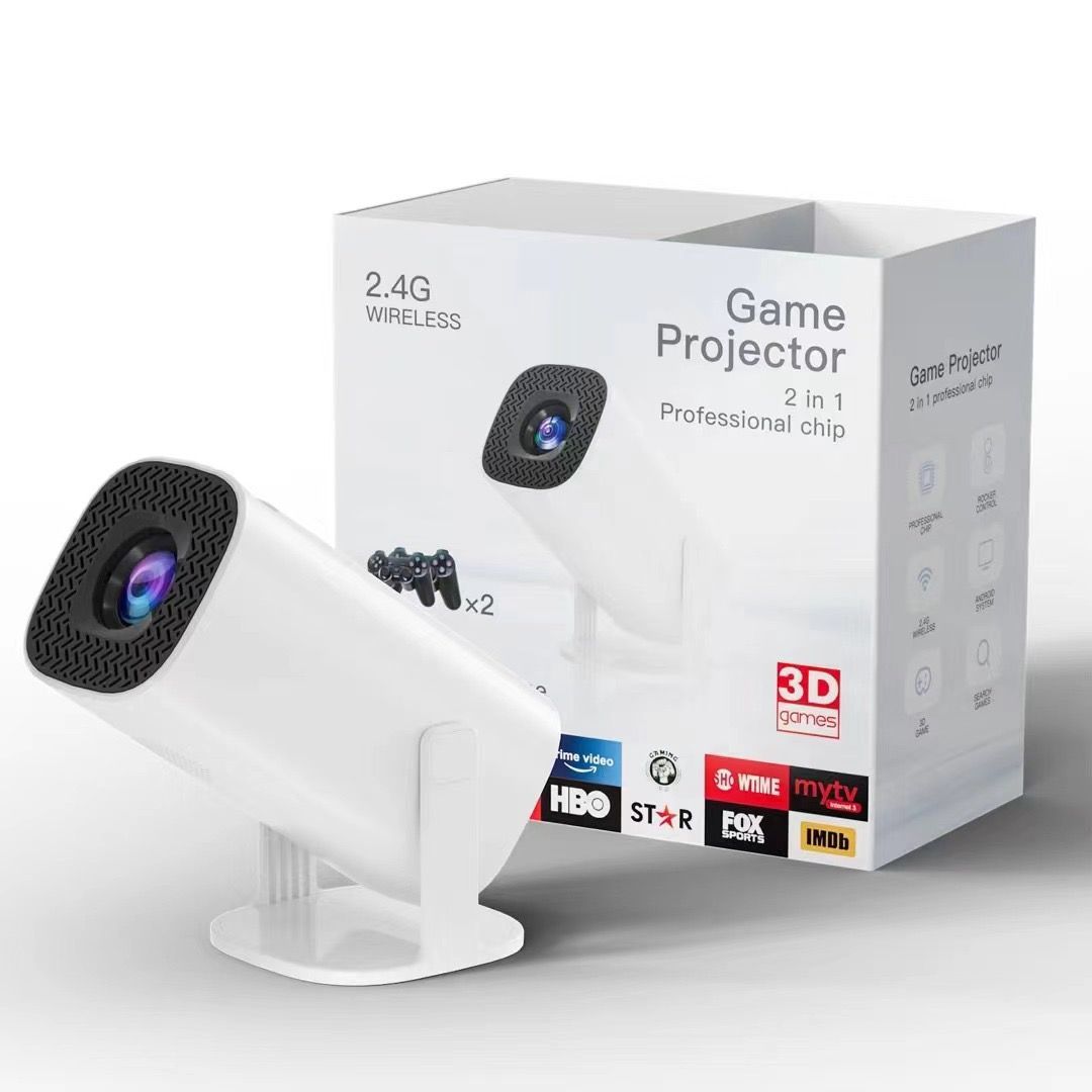 Led Mini Projector Business Android Focus Lamp HDMI Cable Wireless Audio Home Business Projector