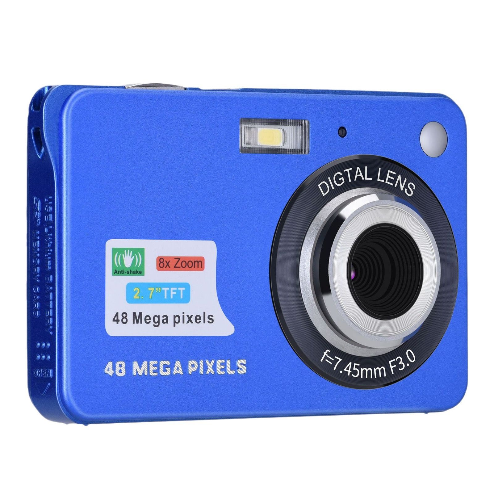 2.7 Inches LCD HD Digital Digital Camera Mini Video Camera 48MP Optical Digital Anti-Shake Camera