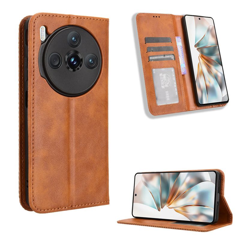 Wallet Flip Cover For ZTE nubia Z60S Pro Leather PU Phone Case Shockproof Durable Retro Case
