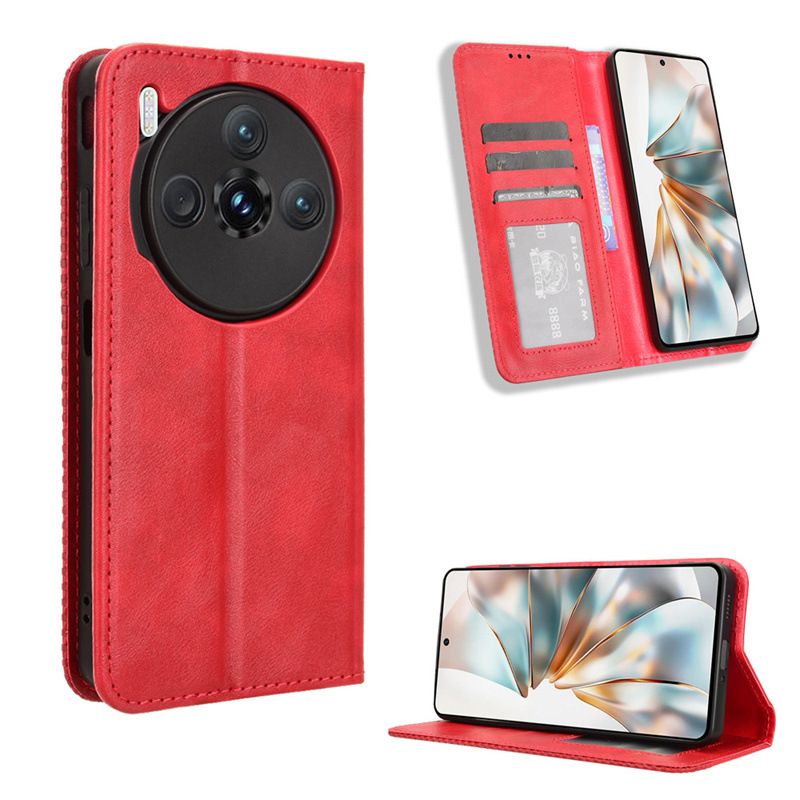 Wallet Flip Cover For ZTE nubia Z60S Pro Leather PU Phone Case Shockproof Durable Retro Case