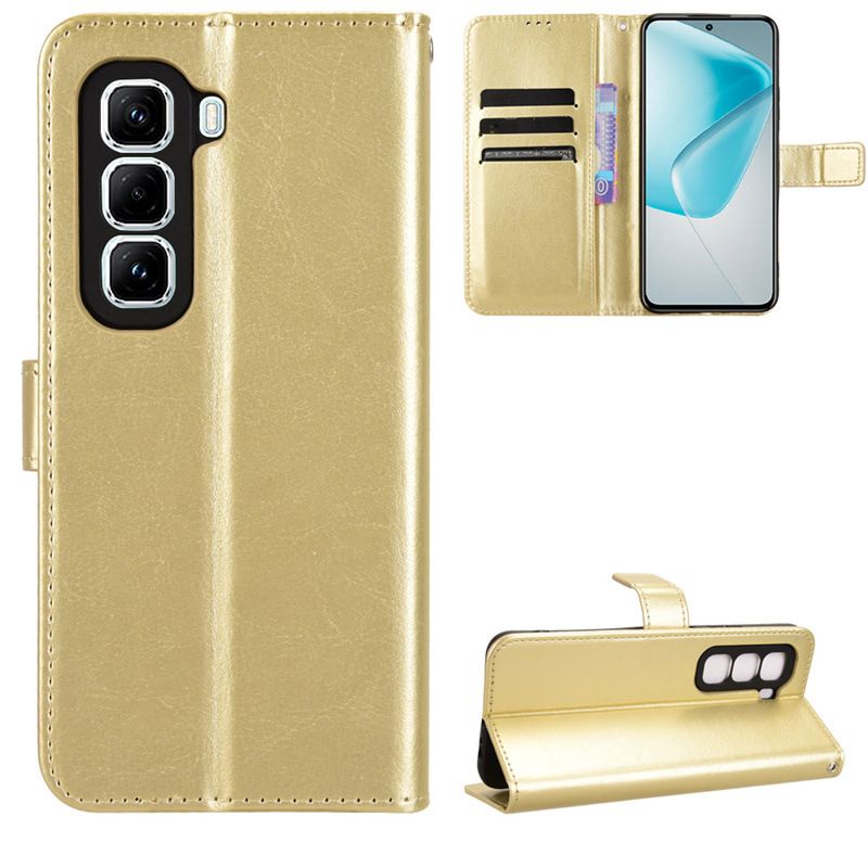 Flip Cover For Infinix Hot 50 Pro+ 4G/Hot 50 Pro Plus 4G [Flip Vintage Leather] Wallet Phone Case