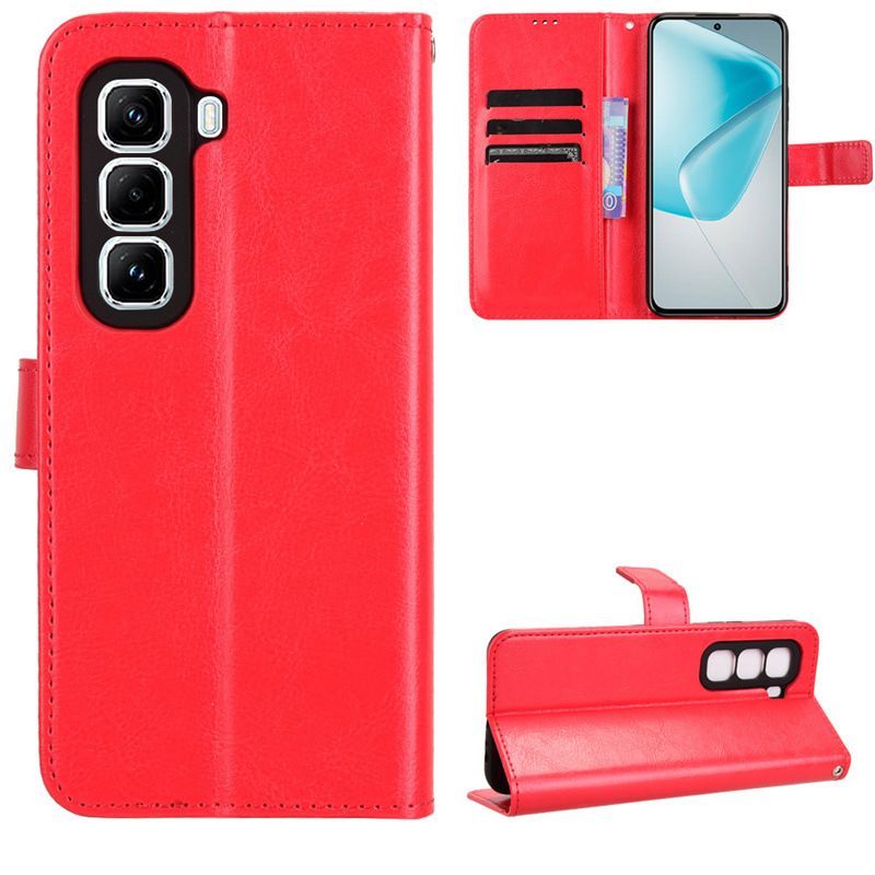 Flip Cover For Infinix Hot 50 Pro+ 4G/Hot 50 Pro Plus 4G [Flip Vintage Leather] Wallet Phone Case