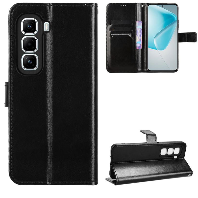 Flip Cover For Infinix Hot 50 Pro+ 4G/Hot 50 Pro Plus 4G [Flip Vintage Leather] Wallet Phone Case