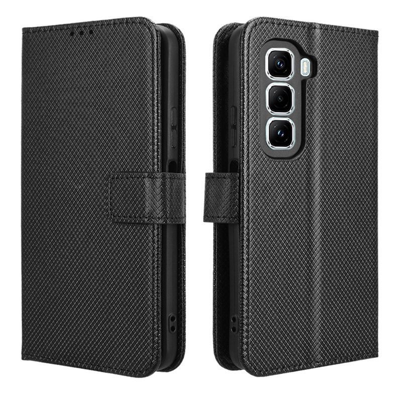 Wallet Flip Cover For Infinix Hot 50 Pro+ 4G/Hot 50 Pro Plus 4G Leather PU Phone Case Shockproof Durable Retro Case
