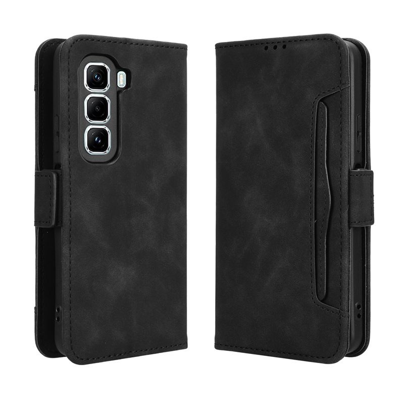 Flip Leather Cover For Infinix Hot 50 Pro+ 4G/Hot 50 Pro Plus 4G [Doka Slot Flip Leather Case] Wallet Case