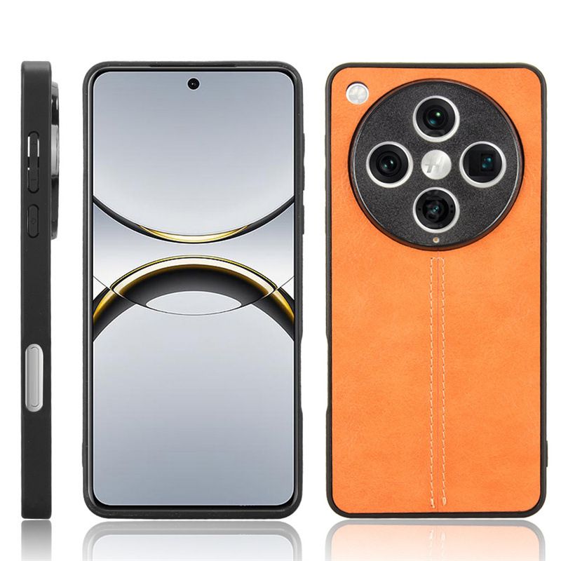 Phone Case for OPPO Find X8 / X8 Pro Car Line Cow Pattern Full Wrap Sticky Leather Case