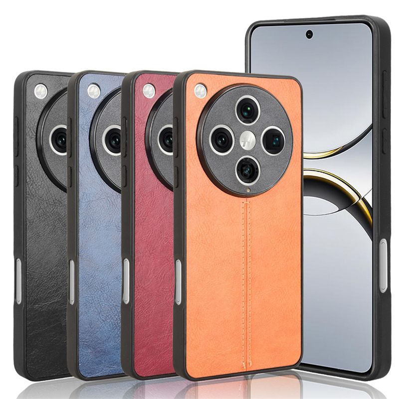 Phone Case for OPPO Find X8 / X8 Pro Car Line Cow Pattern Full Wrap Sticky Leather Case