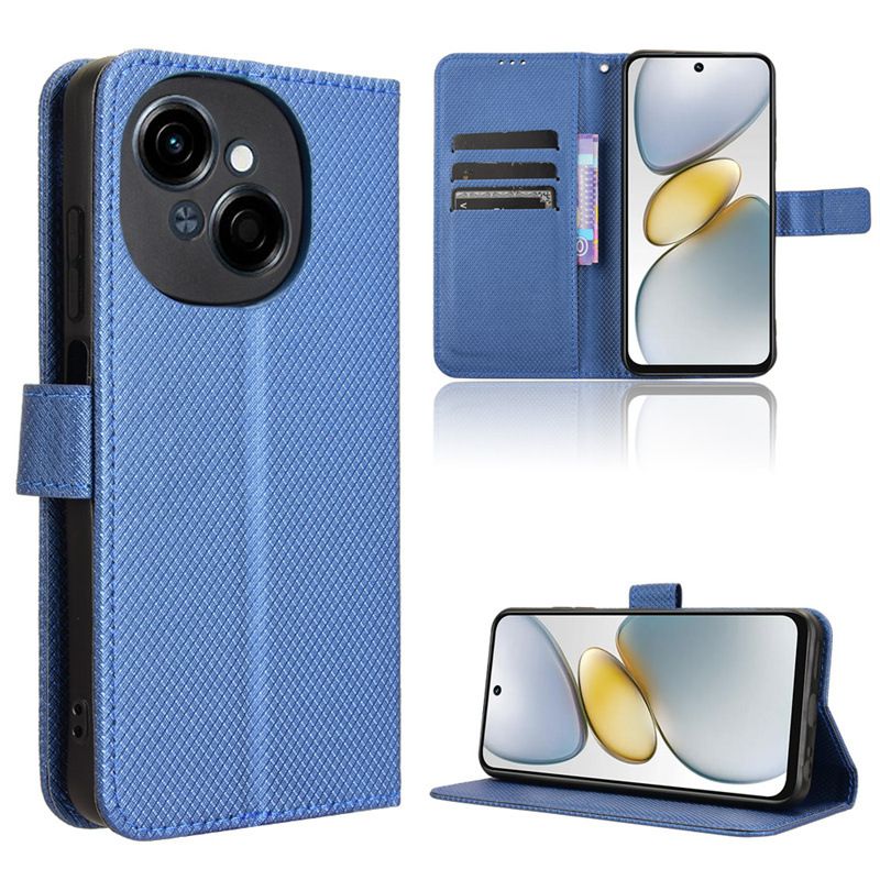 Wallet Flip Cover For Tecno Pop 9 4G Leather PU Phone Case Shockproof Durable Retro Case