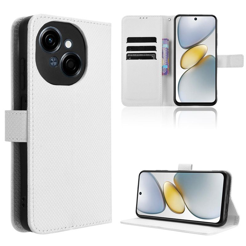 Wallet Flip Cover For Tecno Pop 9 4G Leather PU Phone Case Shockproof Durable Retro Case