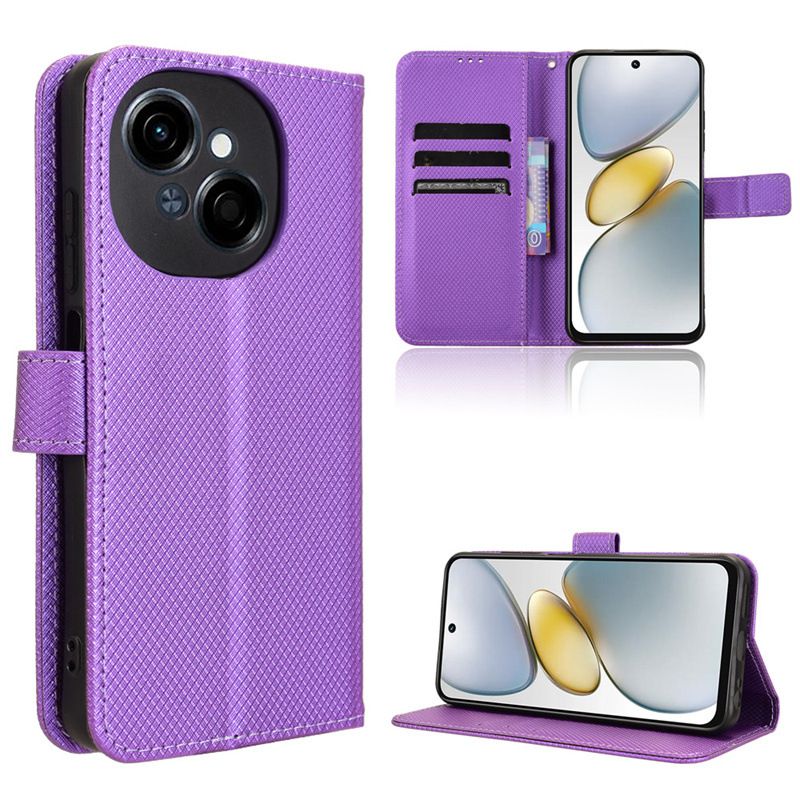 Wallet Flip Cover For Tecno Pop 9 4G Leather PU Phone Case Shockproof Durable Retro Case