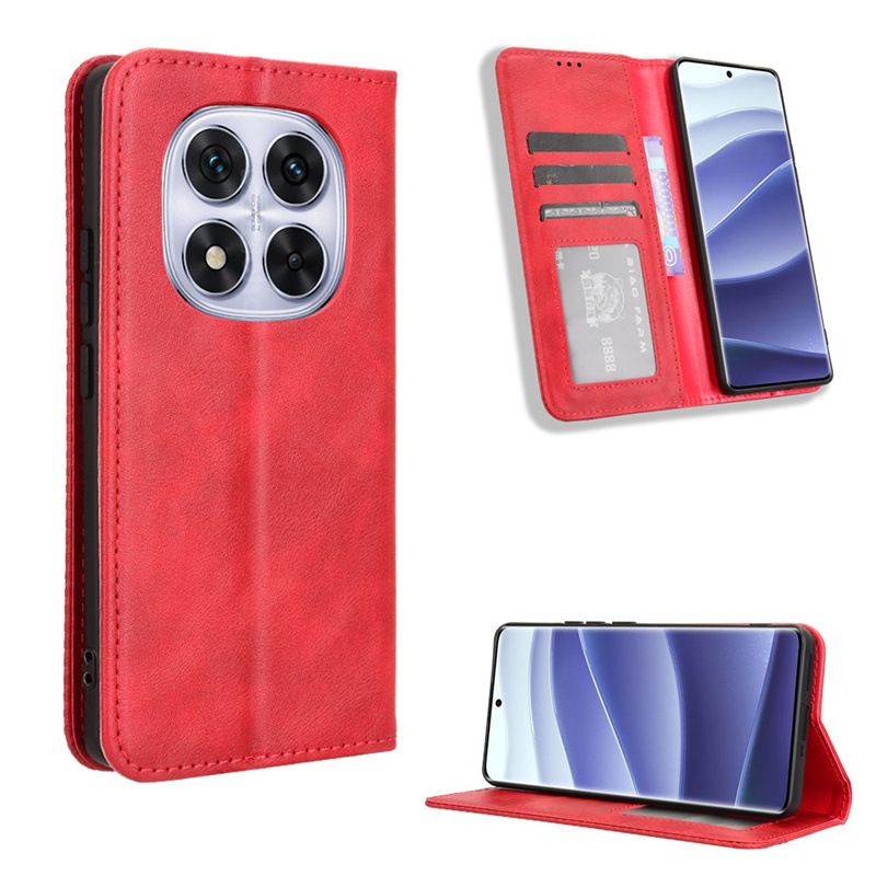 Wallet Flip Cover For Xiaomi Redmi Note 14 Pro/+ Plus Leather PU Phone Case Shockproof Durable Retro Case