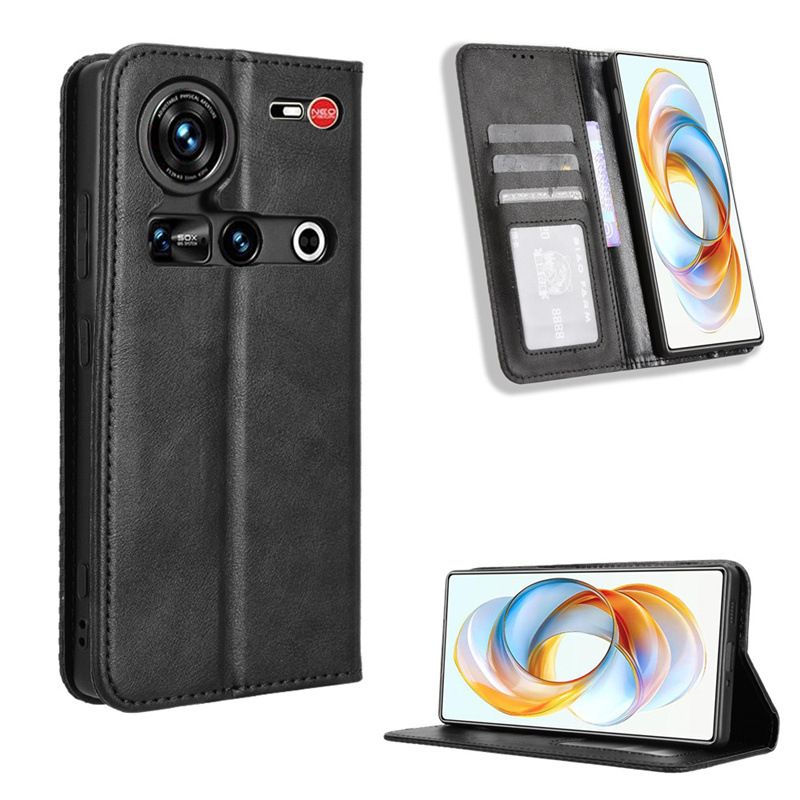 Wallet Flip Cover For ZTE nubia Z70 Ultra Leather PU Phone Case Shockproof Durable Retro Case