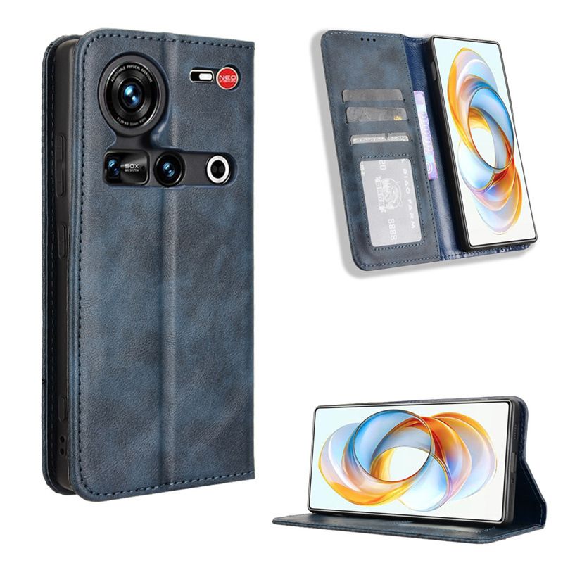Wallet Flip Cover For ZTE nubia Z70 Ultra Leather PU Phone Case Shockproof Durable Retro Case