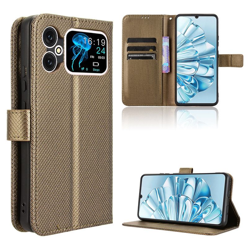 Custodia Portafoglio In Pelle PU Con Magnete + Vetro Temperato Per Cubot A20 - Cover Flip Con Slot Carte E Supporto, Morbido TPU Interno, Nero