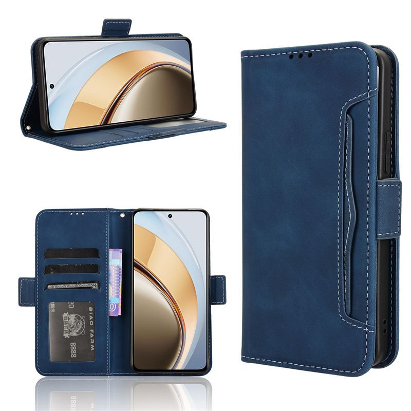 Flip Leather Cover For Vivo V40 Lite 4G [Doka Slot Flip Leather Case] Wallet Case