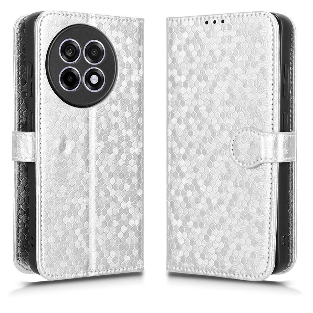 Flip Cover for OnePlus 13R Wave Dot Pattern Leather Wallet Phone Case with Lanyard