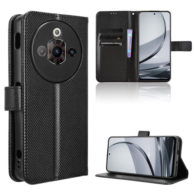 Wallet Flip Cover For ZTE nubia Focus Pro Leather PU Phone Case Shockproof Durable Retro Case